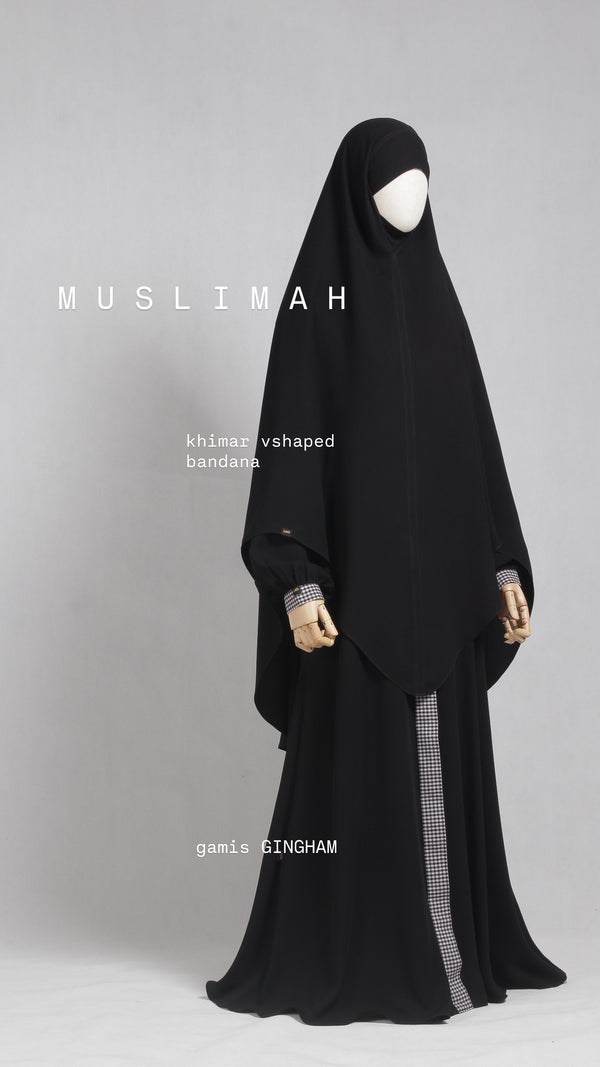 MUSLIMAH KHIMAR BLACK
