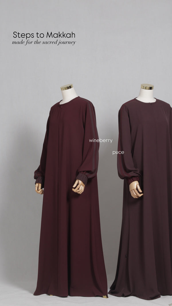 STEP TO MAKKAH GAMIS WINE BERRY
