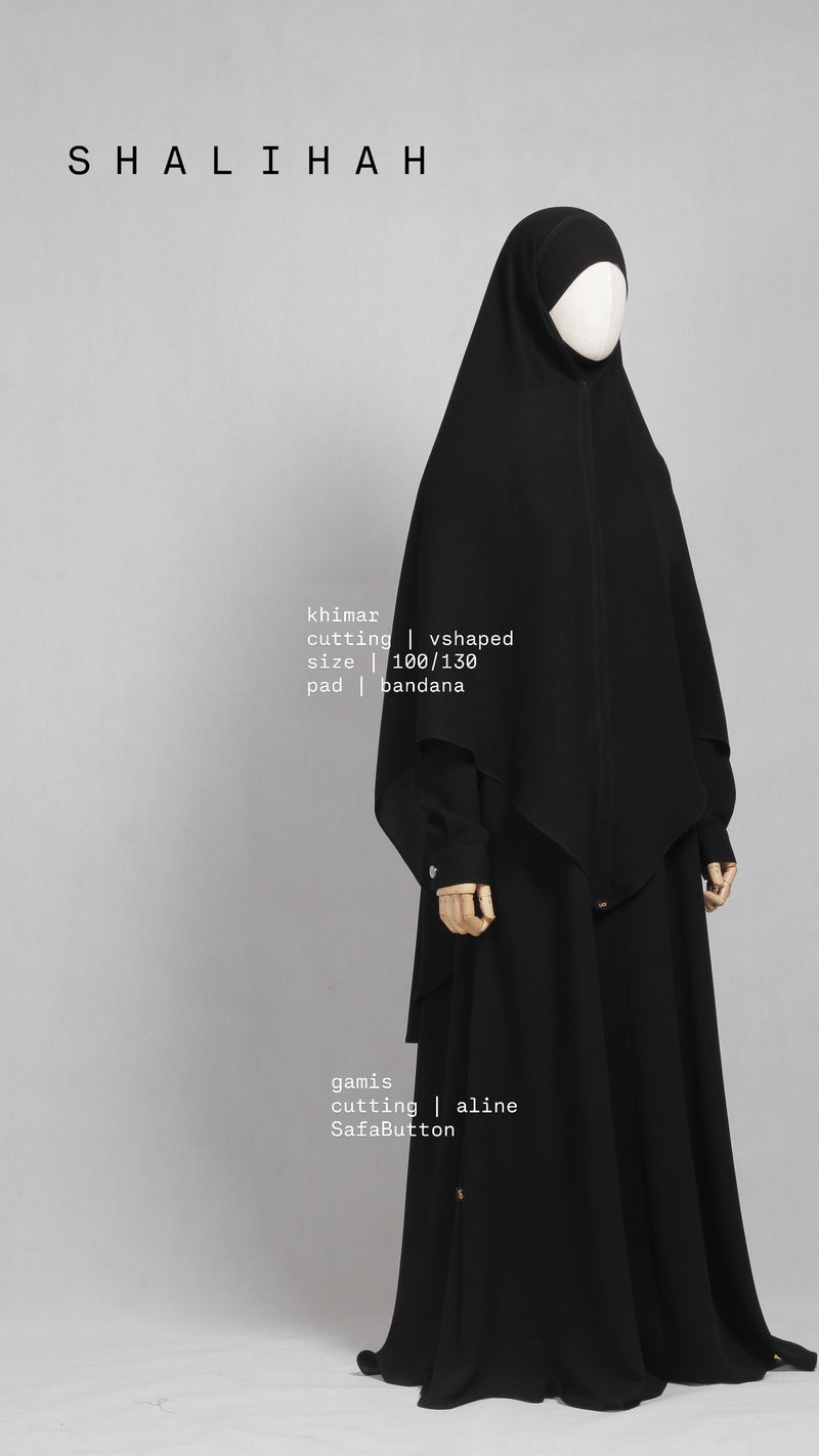SHALIHAH KHIMAR BLACK 100