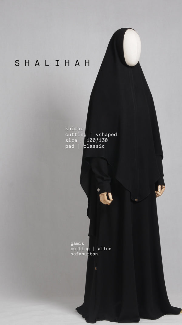 SHALIHAH KHIMAR BLACK 100