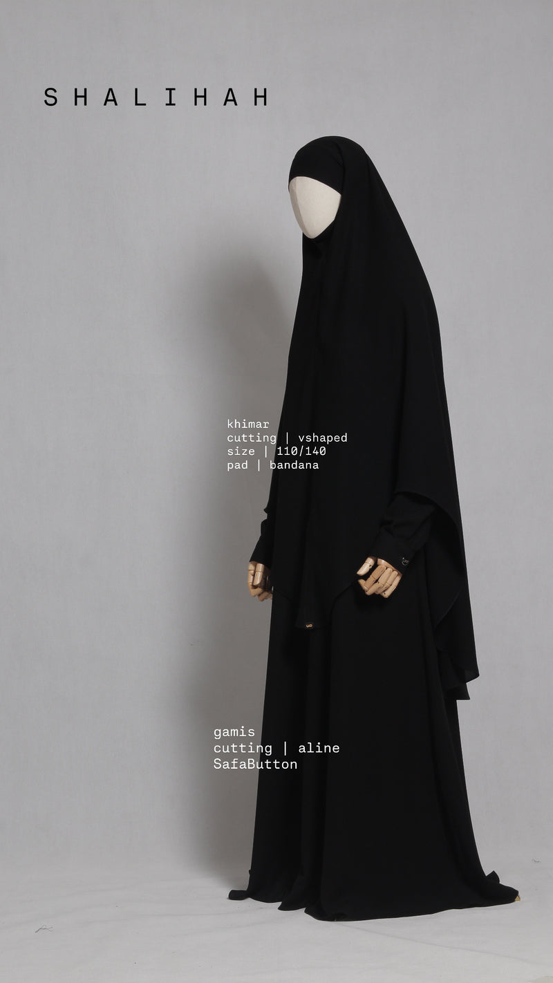SHALIHAH KHIMAR BLACK 110