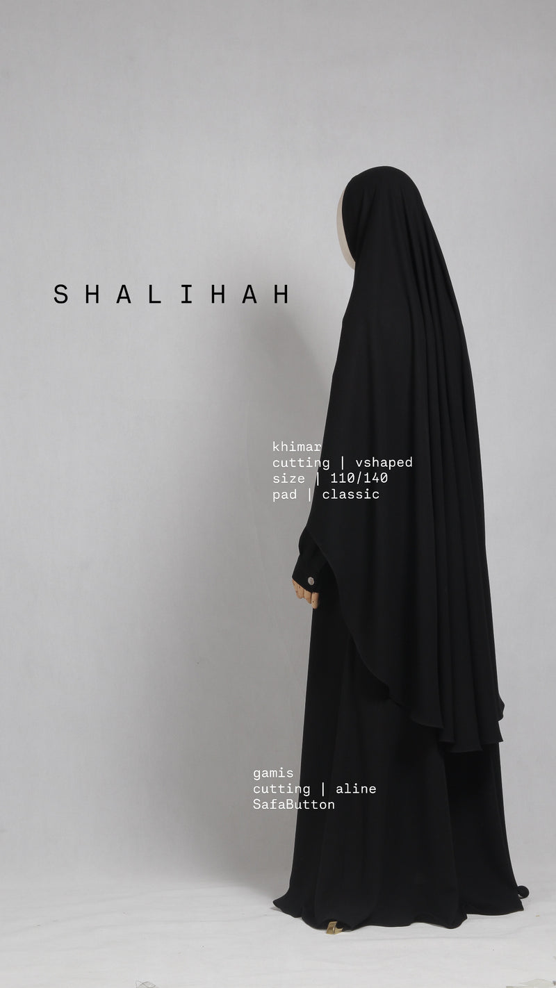 SHALIHAH KHIMAR BLACK 110