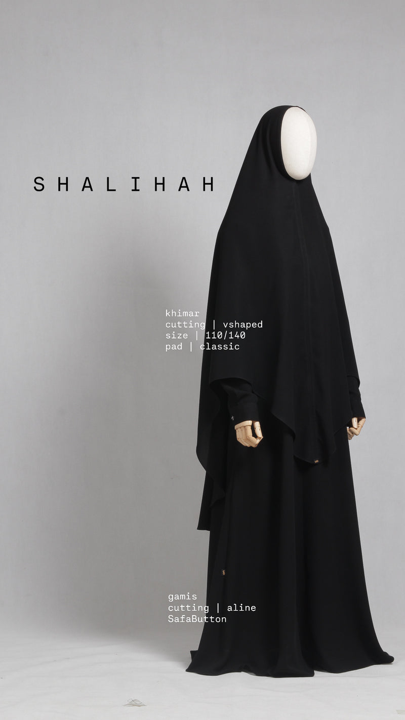 SHALIHAH KHIMAR BLACK 110
