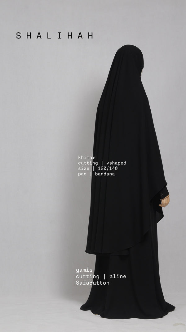 SHALIHAH KHIMAR BLACK 120
