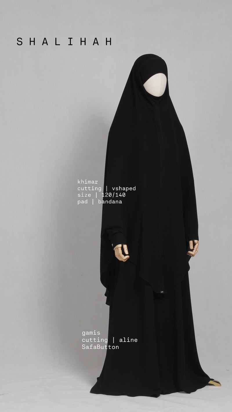SHALIHAH KHIMAR BLACK 120