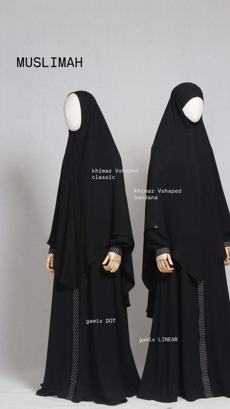 MUSLIMAH KHIMAR BLACK
