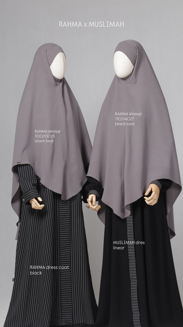 RAHMA KHIMAR BLACK LAVA