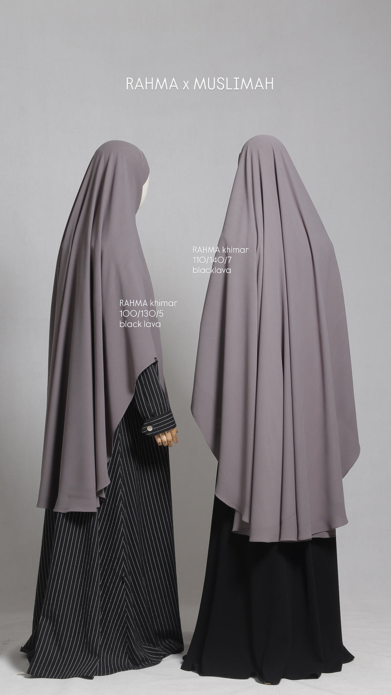 RAHMA KHIMAR BLACK LAVA