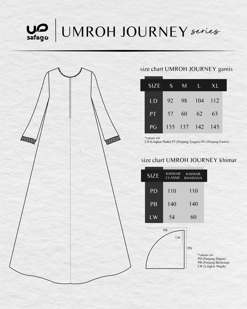 UMROH JOURNEY SET BLACK BANDANA