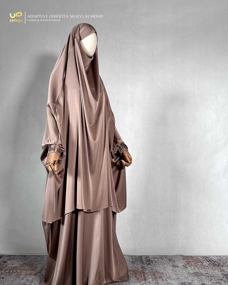 ADAPTIVE KHIMAR (SMOOTH SILKY) ALMOND