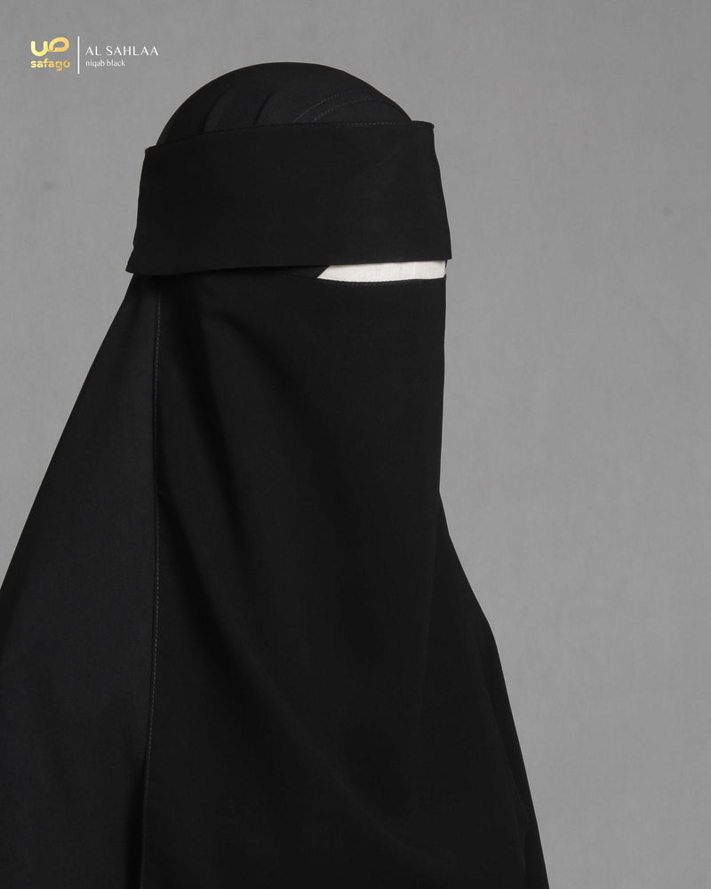 AL SAHLAA NIQAB BLACK