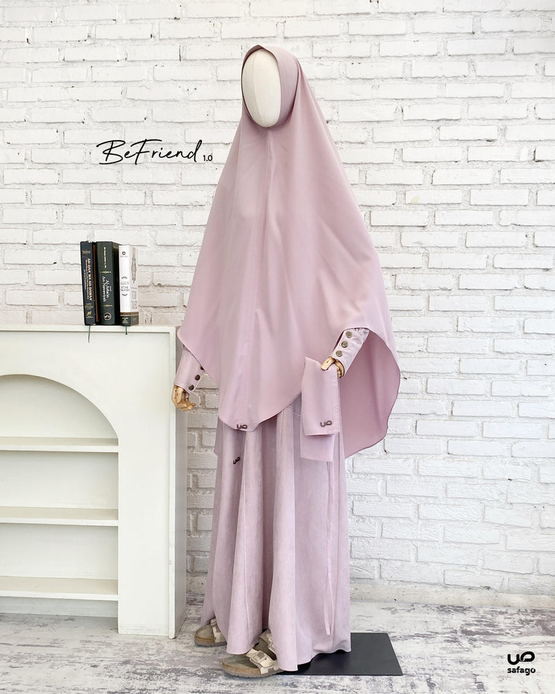 BeFriend 1.0 Shafa Classic Khimar Dust