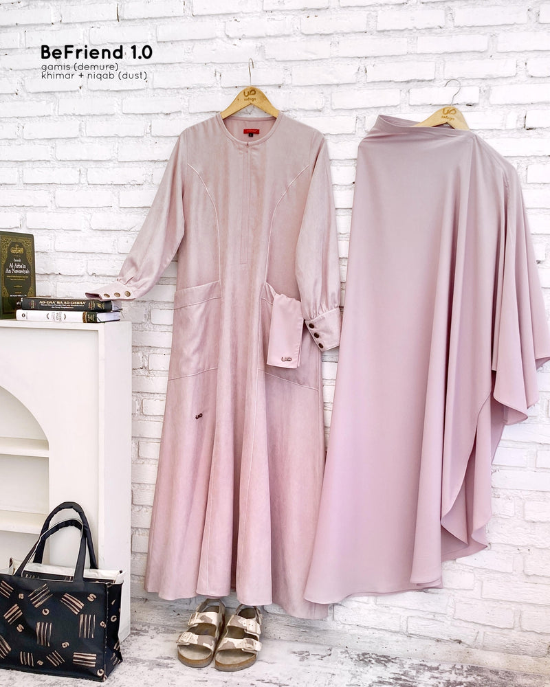 BeFriend 1.0 Shafa Classic Khimar Dust