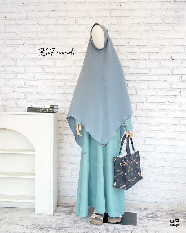 BeFriend 1.0 Shafa Classic Khimar Hemlock