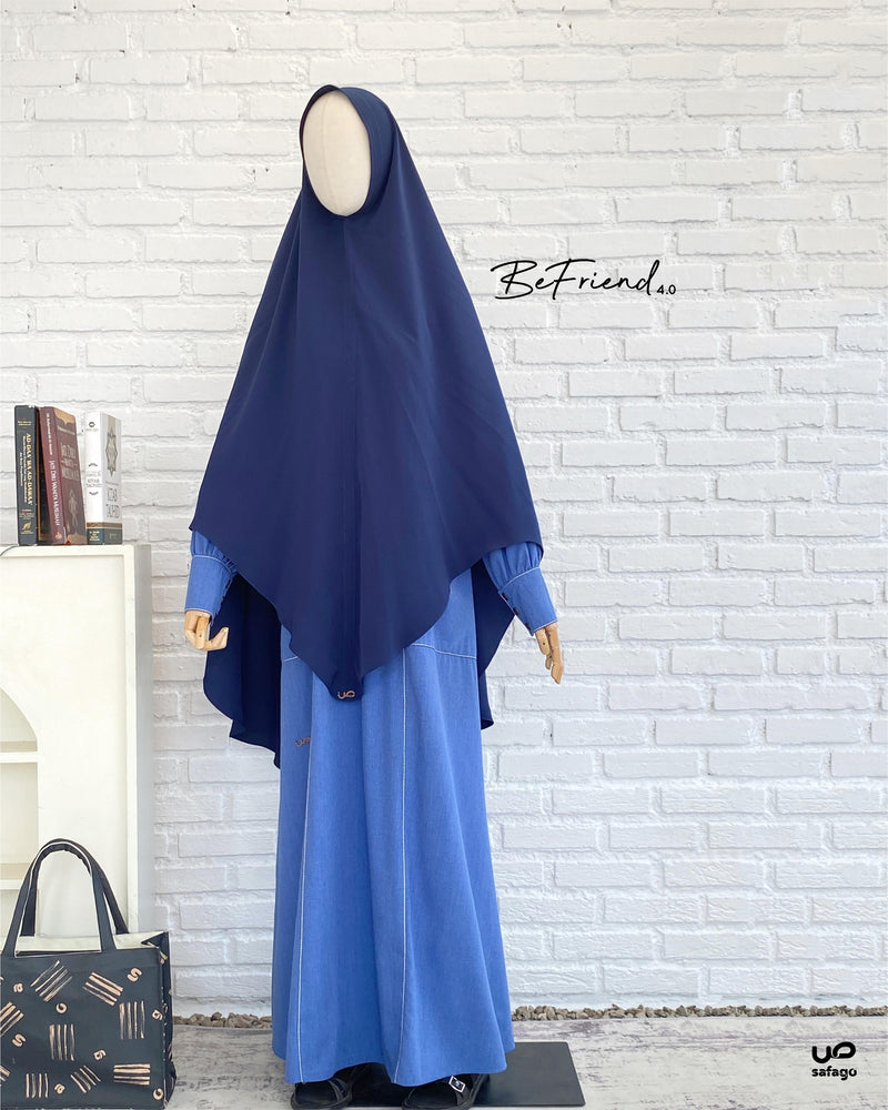 BeFriend 4.0 Shafa Classic Khimar Navy (-)