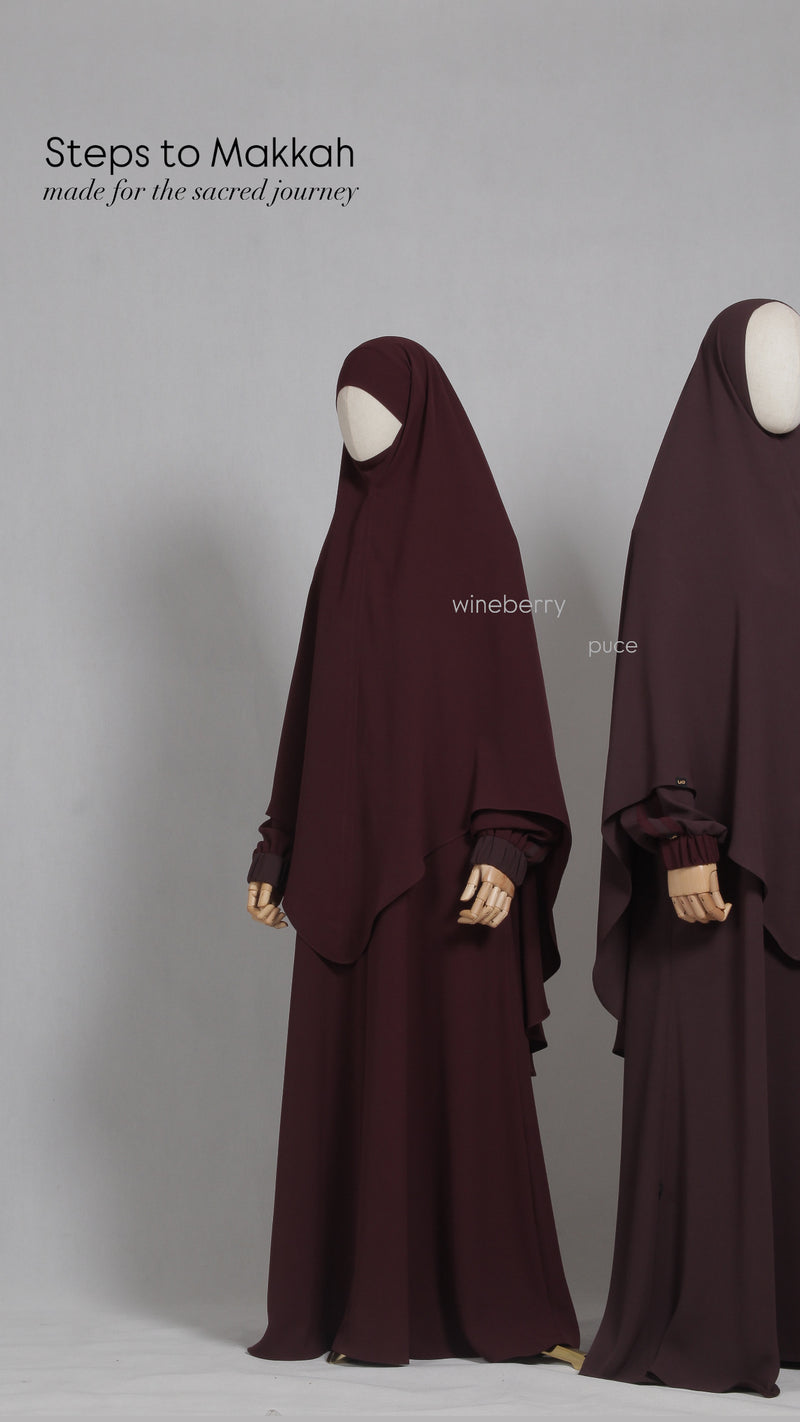 STEP TO MAKKAH KHIMAR WINE BERRY