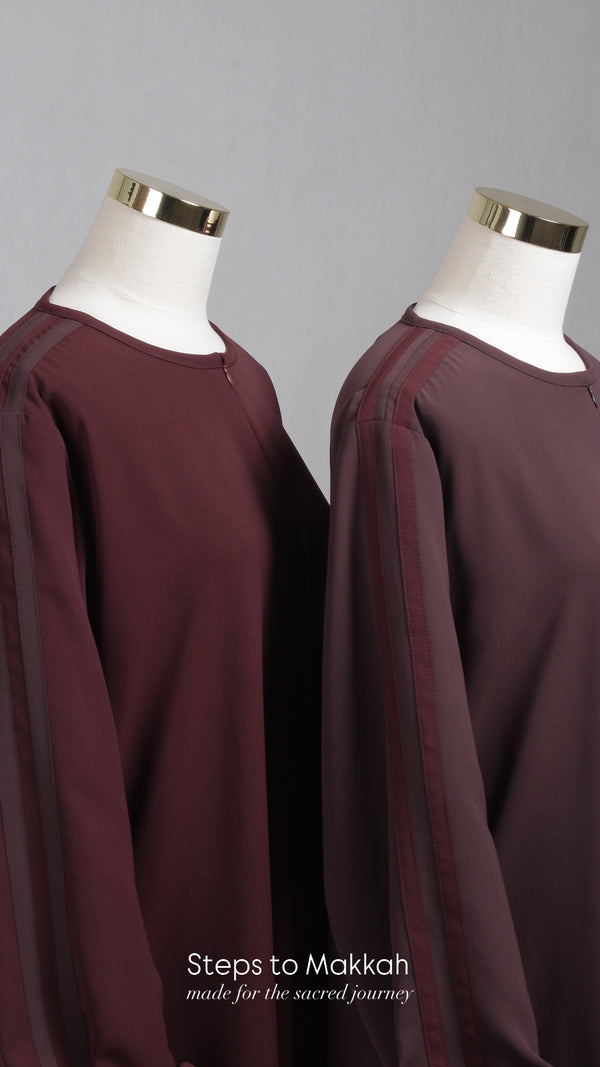 STEP TO MAKKAH GAMIS WINE BERRY