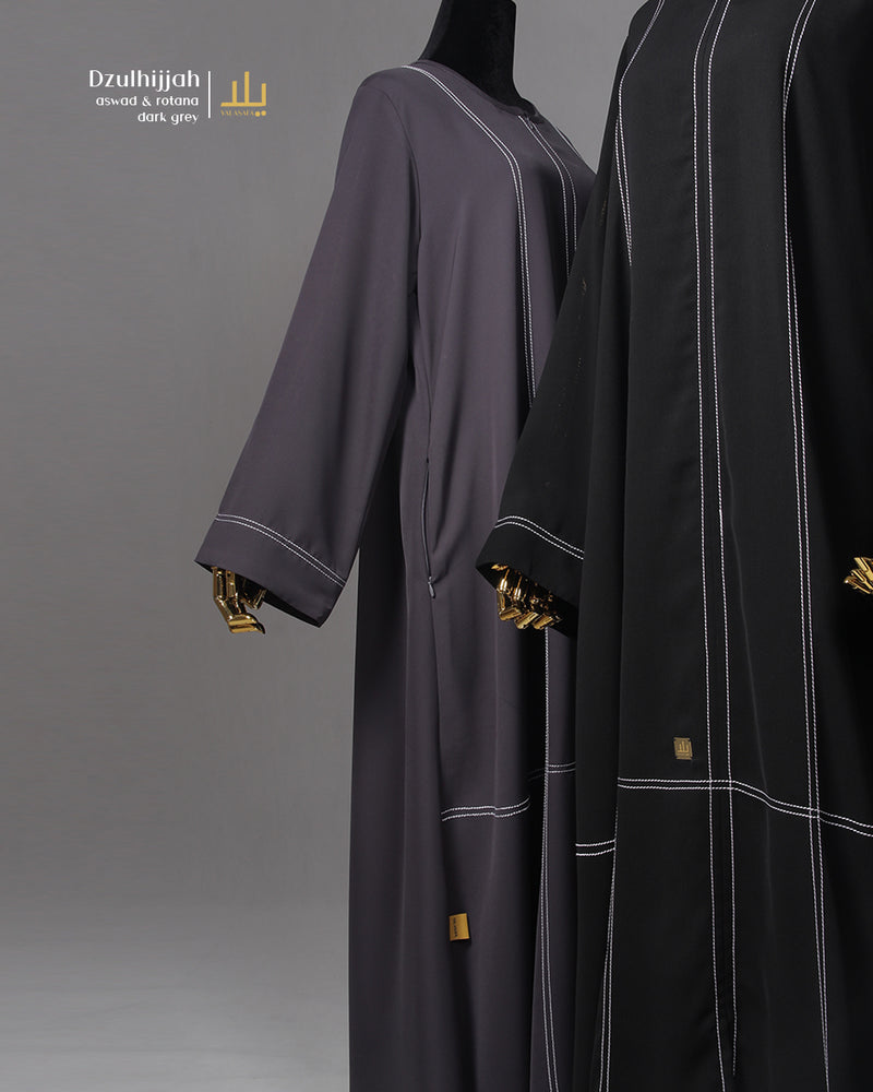 DZULHIJJAH 1445 SPARK ABAYA BLACK ASWAD