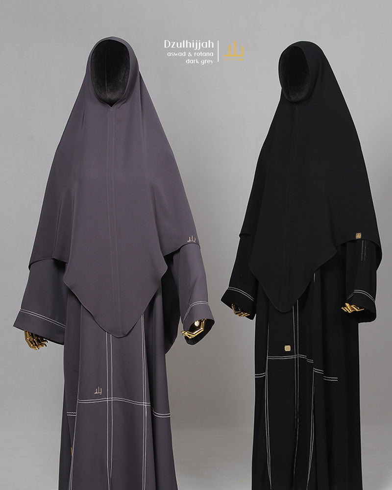 DZULHIJJAH 1445 SHINE KHIMAR BLACK ASWAD