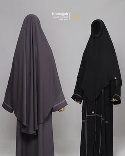 DZULHIJJAH 1445 SHINE KHIMAR BLACK ASWAD