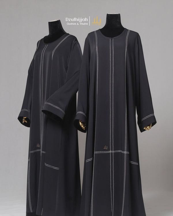 DZULHIJJAH 1445 SPARK (THUBA ANTI UV) ABAYA BLACK