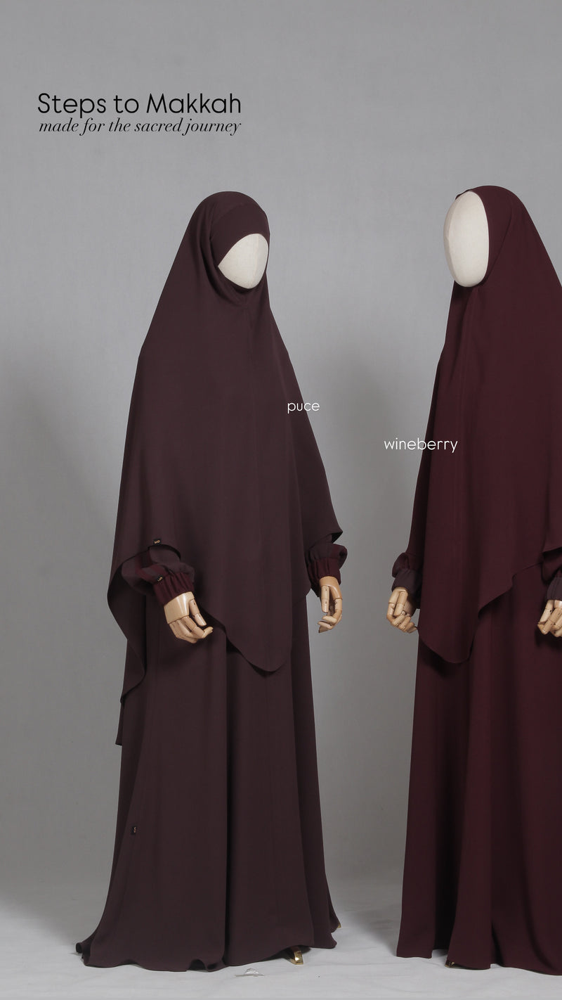 STEP TO MAKKAH KHIMAR WINE BERRY
