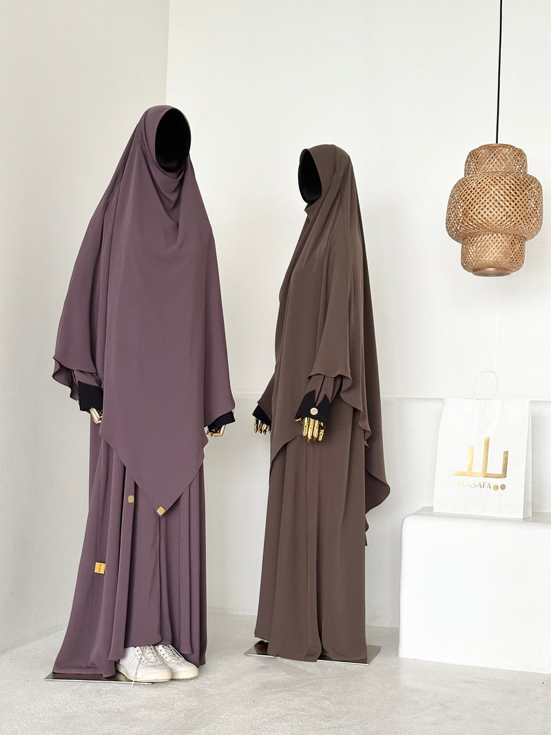 RAMADHAN 1445 SHINE ABAYA PEPPERCORN