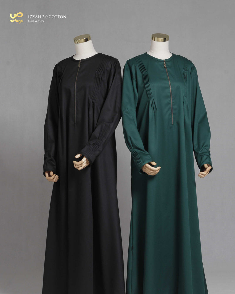 IZZAH 2.0 COTTON GAMIS BLACK