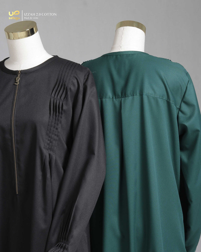 IZZAH 2.0 COTTON GAMIS BLACK