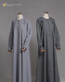 IZZAH 3.0 COTTON SLUB GAMIS BLUE