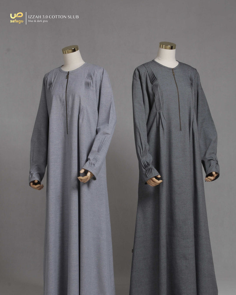 IZZAH 3.0 COTTON SLUB GAMIS DARKGRAY
