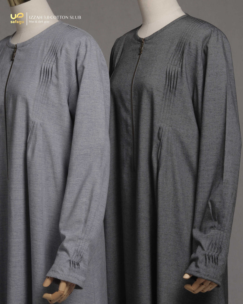 IZZAH 3.0 COTTON SLUB GAMIS DARKGRAY