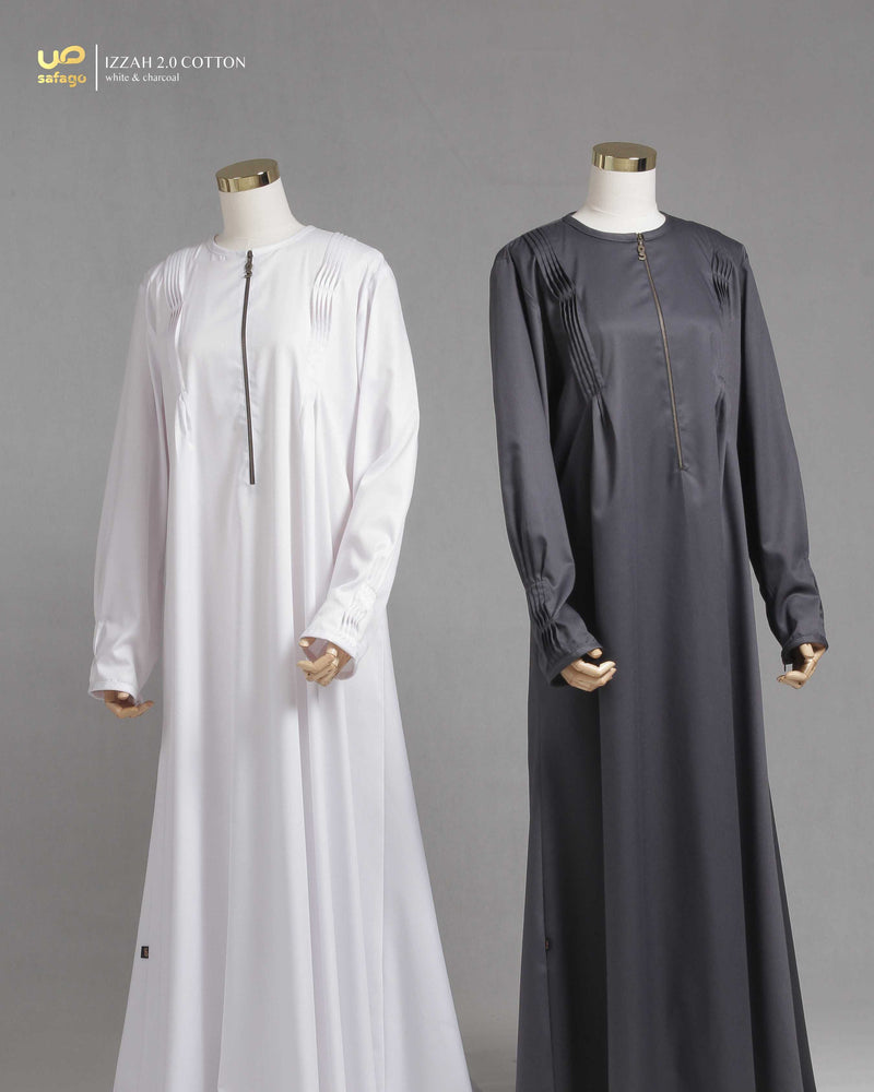 IZZAH 2.0 COTTON GAMIS CHARCOAL