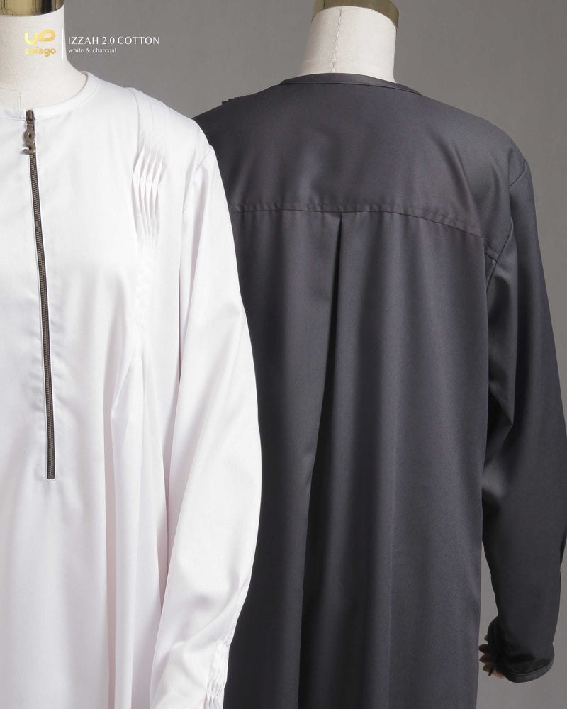 IZZAH 2.0 COTTON GAMIS CHARCOAL