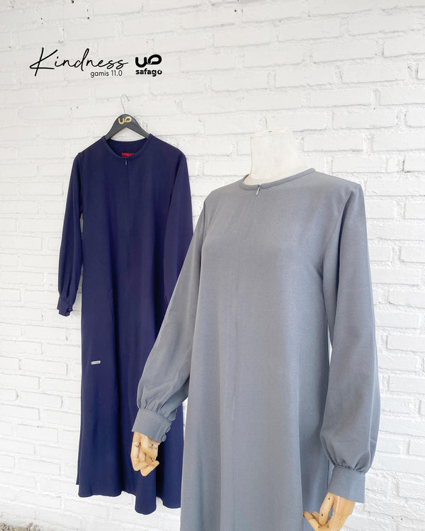 Kindness Gamis 11.0 Shafa Silver Navy