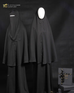 HAYYIN KHIMAR BLACK NONSPLIT 110 CLASSIC