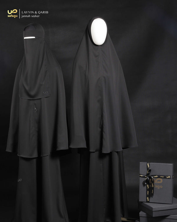 LAYYIN KHIMAR BLACK VSHAPED 120 CLASSIC