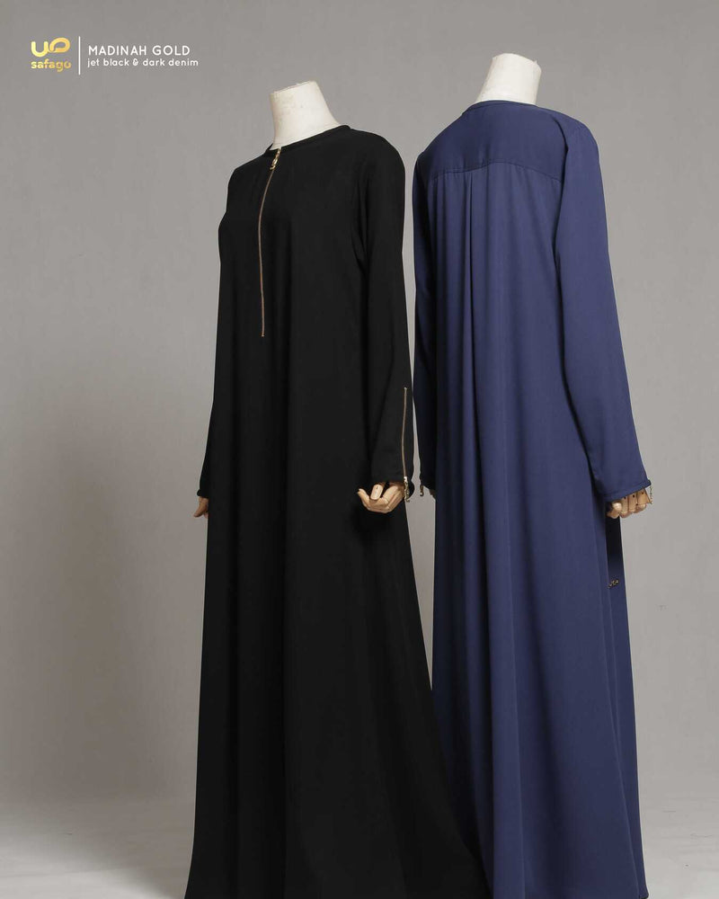 MADINAH GAMIS GOLD JET BLACK