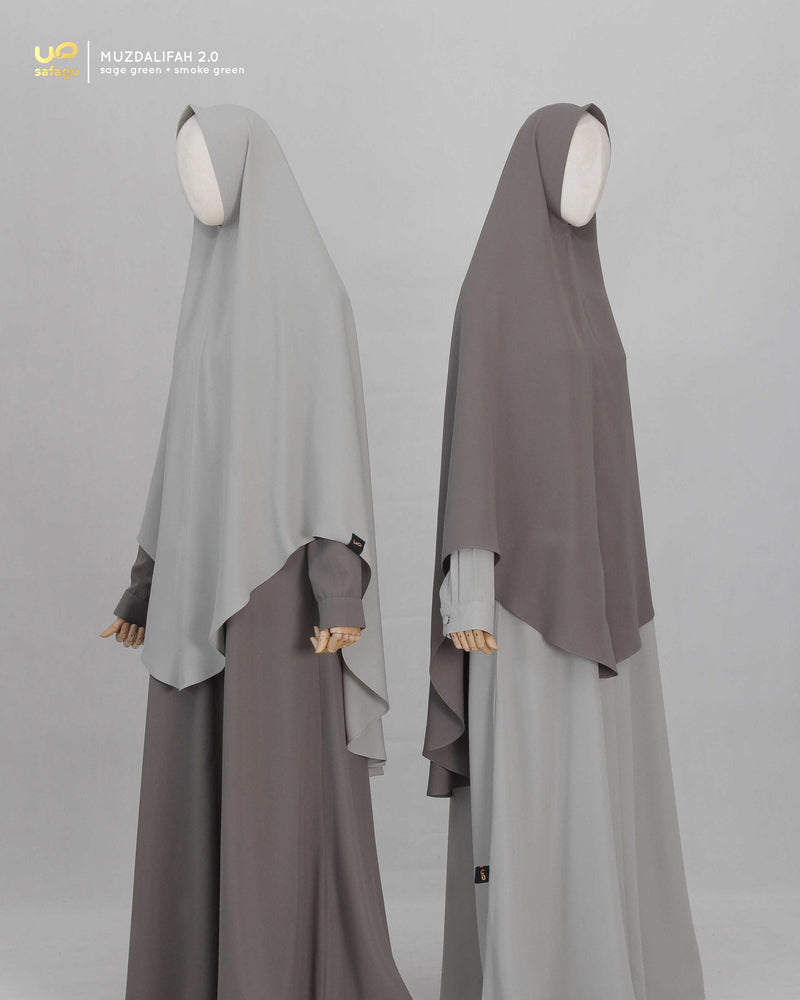 MUZDALIFAH 2.0 GAMIS SMOKE GREEN