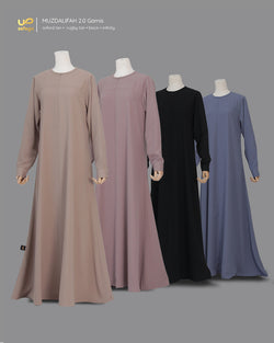 MUZDALIFAH 2.0 GAMIS BLACK