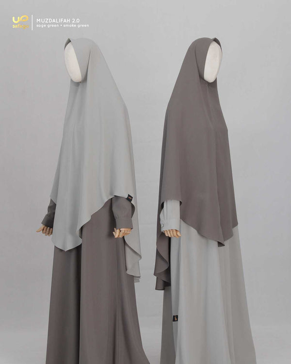 MUZDALIFAH 2.0 KHIMAR SAGE GREEN