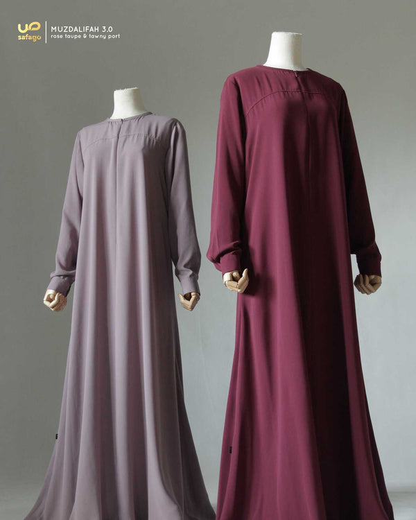 MUZDALIFAH 3.0 GAMIS ROSE TAUPE
