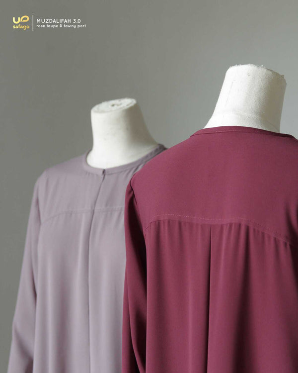 MUZDALIFAH 3.0 GAMIS ROSE TAUPE