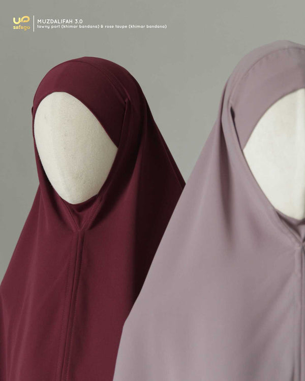 MUZDALIFAH 3.0 KHIMAR ROSE TAUPE NONSPLIT