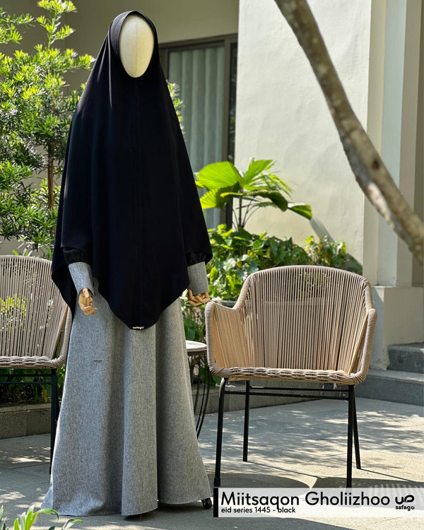 MIITSAQON GHOLIIZHOO KHIMAR BLACK