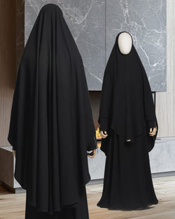 QANITA SAFA KHIMAR PITCH BLACK