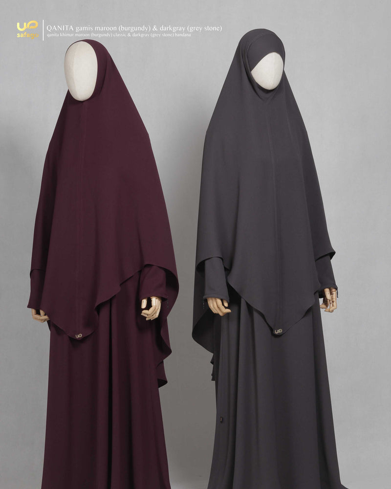 QANITA KHIMAR GREY STONE