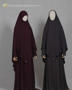 QANITA KHIMAR GREY STONE