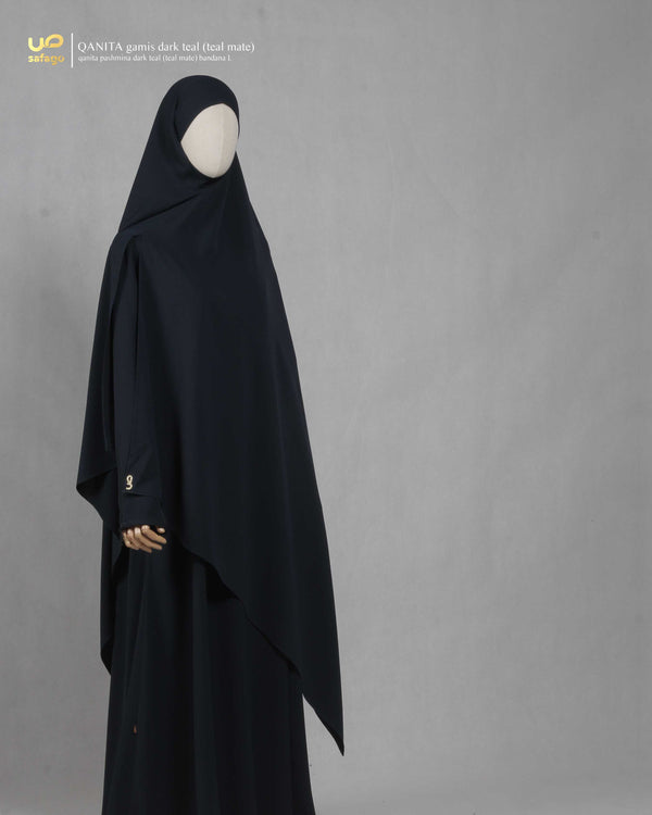 QANITA PASHMINA TEAL MATE