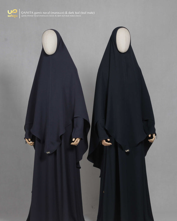 QANITA KHIMAR TEAL MATE